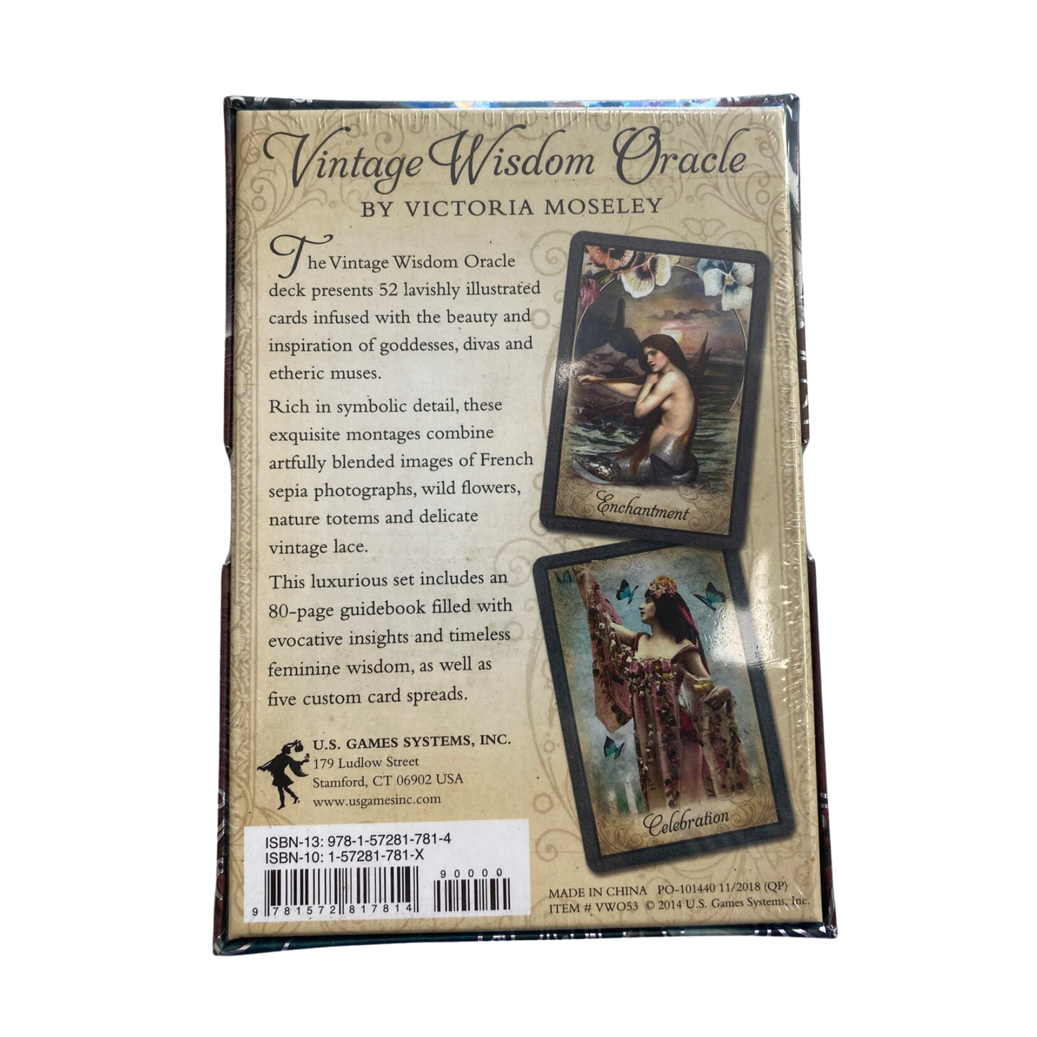 Vintage Wisdom Oracle - Vintage Wisdom Oracle deck back cover