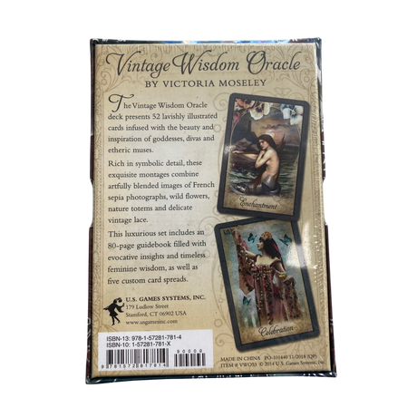 Vintage Wisdom Oracle - Vintage Wisdom Oracle deck back cover