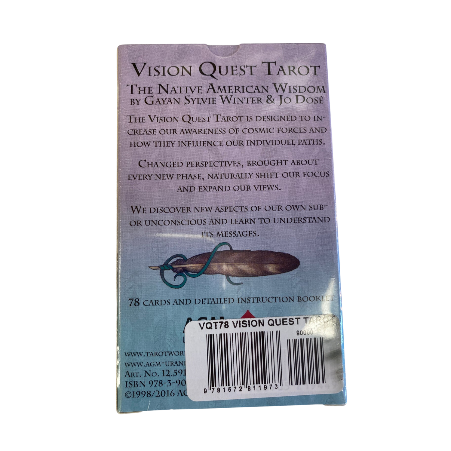 Vision Quest Tarot - Vision Quest Tarot deck back cover