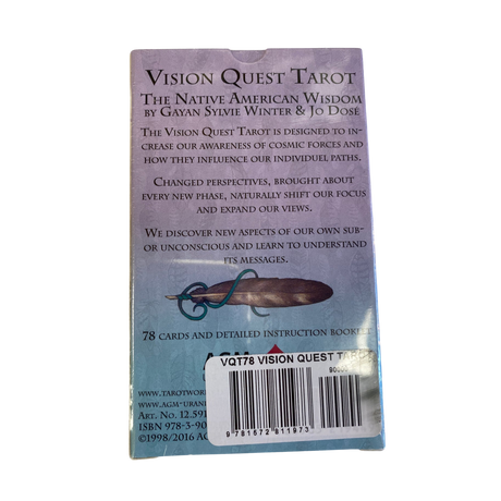 Vision Quest Tarot - Vision Quest Tarot deck back cover