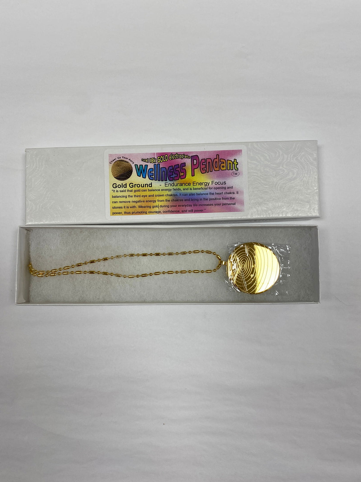 Wellness Pendant Gold Grounding - 