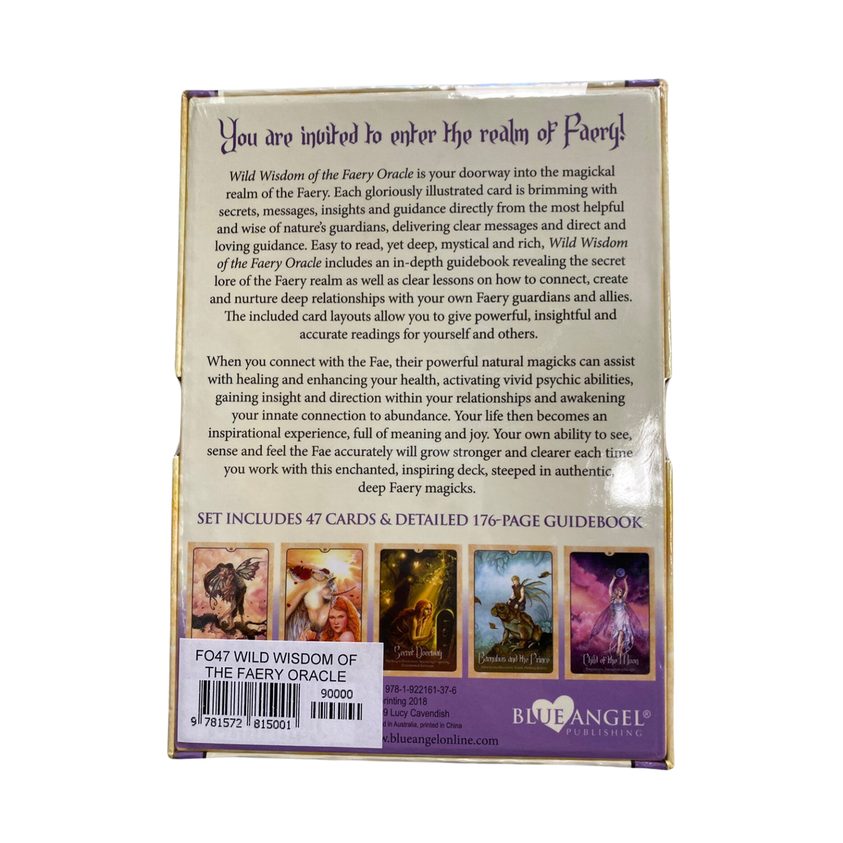 Wild Wisdom of the Faerie Oracle - Wild Wisdom of the Faerie Oracle deck back cover