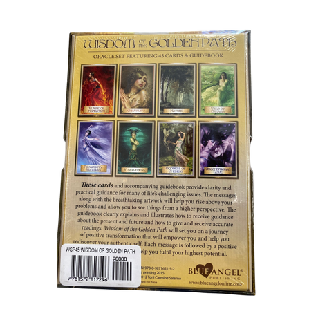 Wisdom of the Golden Path Oracle Deck - Wisdom of the Golden Path Oracle Deck back cover