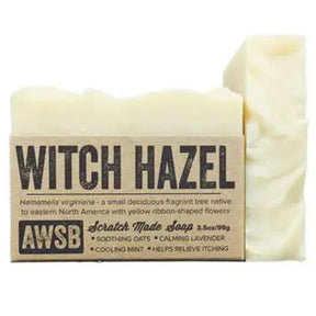 Witch Hazel Bar Soap - A bar of soap in a creamy white-buttery yellow with the sent of witch hazel.