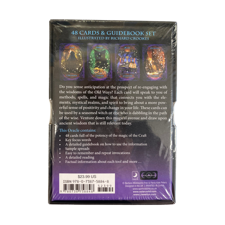 Witches Wisdom Oracle Deck - Witches Wisdom Oracle Deck back cover