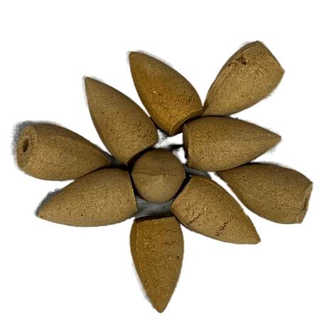 Wormwood Backflow Incense Cones - 10 light brown cones 