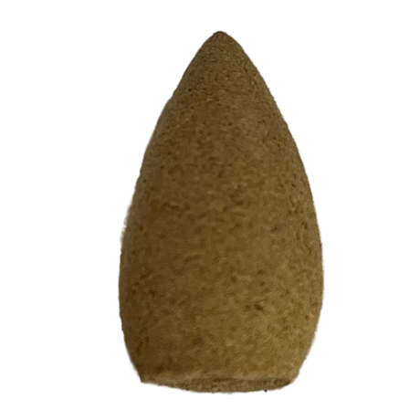 Wormwood Backflow Incense Cones - Single light brown cone 