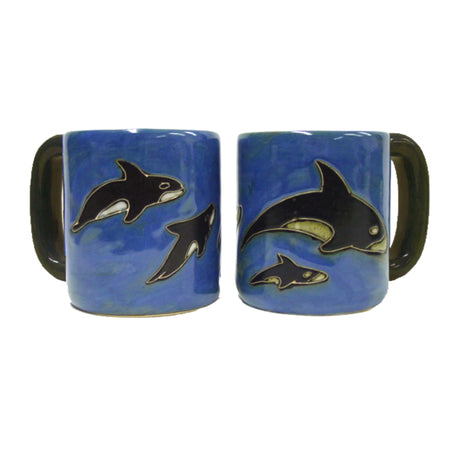 mara mug orca blue mug with image of orcas 