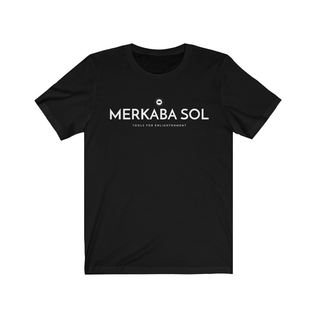 Merkaba Sol with Moon. Bring inspiration and empowerment to your wardrobe with this Merkaba Sol with moon t-shirt in black color or give it as a fun gift. From merkabasolshop.com