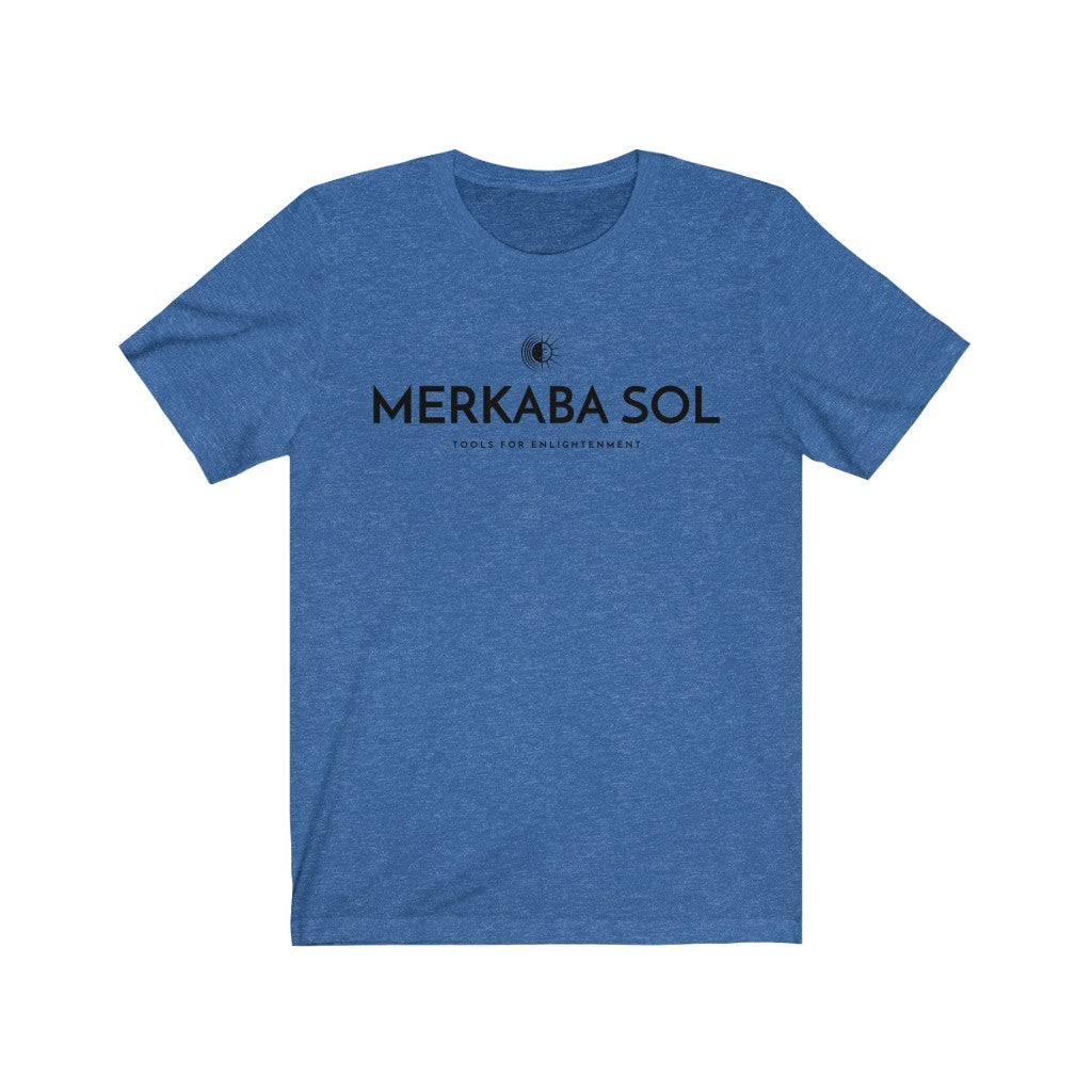 Merkaba Sol with Sun. Bring inspiration and empowerment to your wardrobe with this Merkaba Sol with Sun t-shirt in true royal color or give it as a fun gift. From merkabasolshop.com