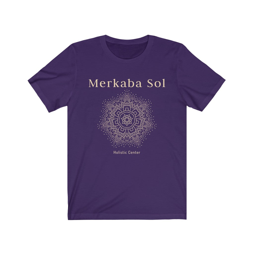 The mandala the energy of the cosmos. Bring inspiration and empowerment to your wardrobe with this Mandala t-shirt in purple color or give it as a fun gift. From merkabasolshop.com