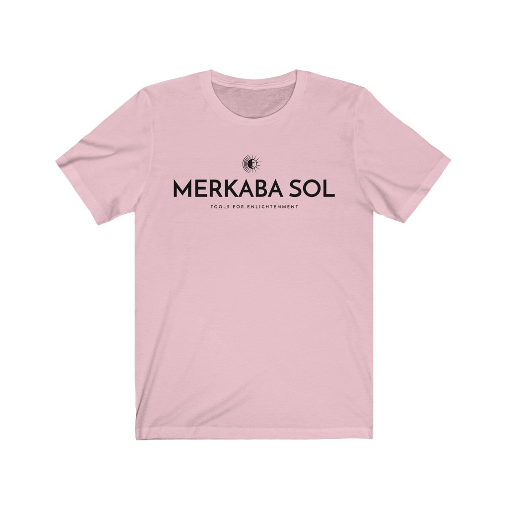 Merkaba Sol with Sun. Bring inspiration and empowerment to your wardrobe with this Merkaba Sol with Sun t-shirt in pink color or give it as a fun gift. From merkabasolshop.com