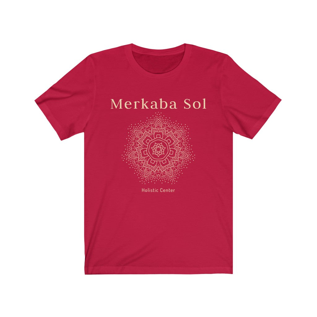 The mandala the energy of the cosmos. Bring inspiration and empowerment to your wardrobe with this Mandala t-shirt in red color or give it as a fun gift. From merkabasolshop.com