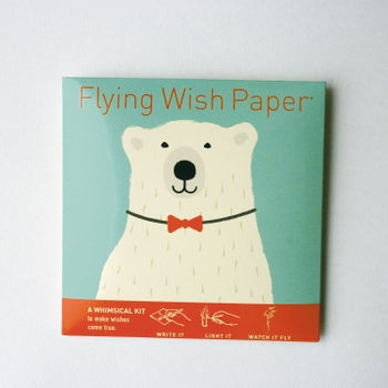 Polar Bear Flying Wish Paper