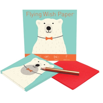 Polar Bear Flying Wish Paper