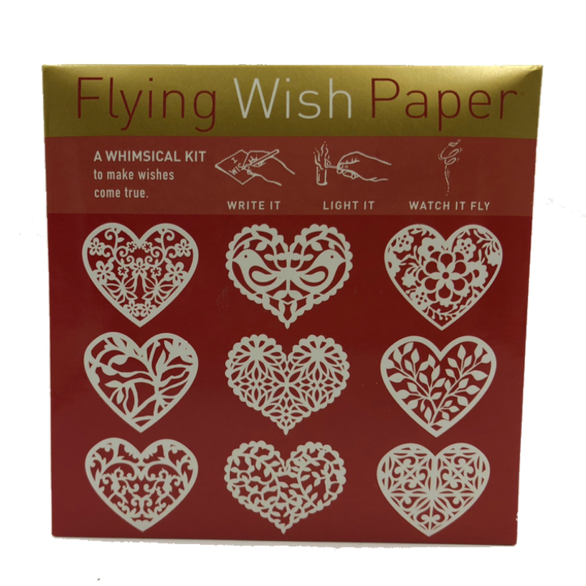 Hearts Flying Wish Paper