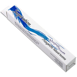 White rectangular box with blue. Contains 30 sticks 
