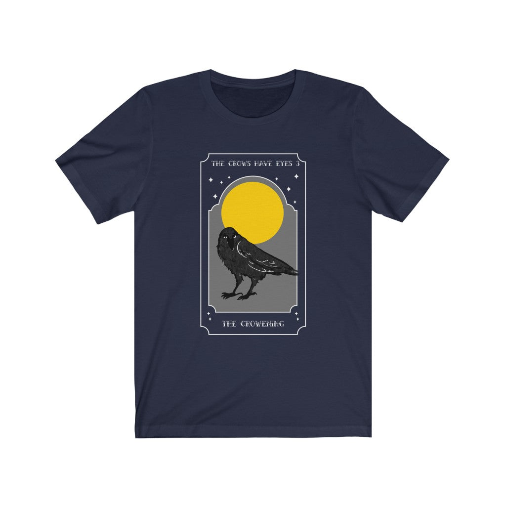 The Crowening - The Crows Have Eyes 3. Bring inspiration and empowerment to your wardrobe with this The Crowening t-shirt in navy color or give it as a fun gift. From merkabasolshop.com