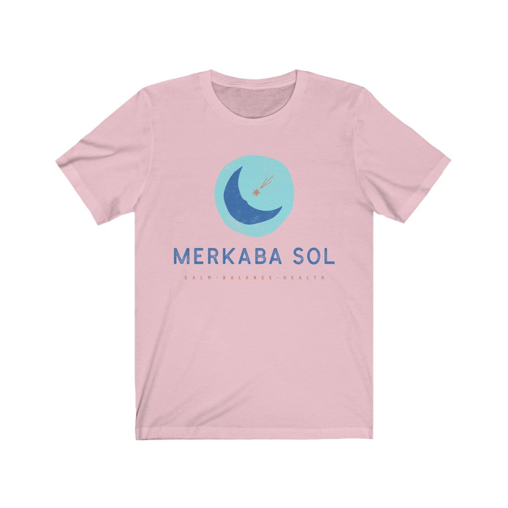 Calm, balance, health shooting star. Bring inspiration and empowerment to your wardrobe with this Shooting Star t-shirt in pink color or give it as a fun gift. From merkabasolshop.com