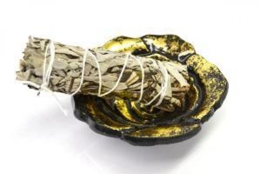 Golden Rose Smudge Bowl