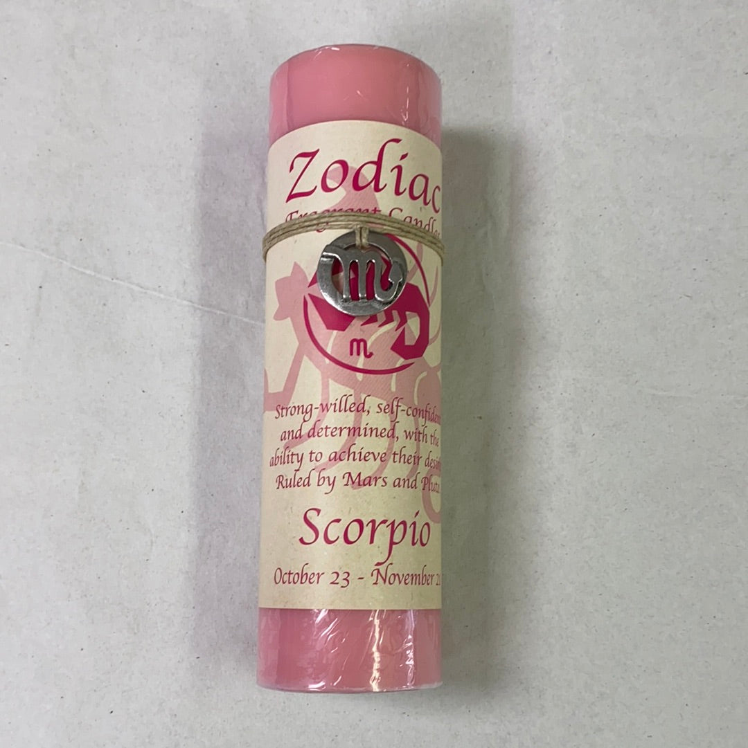 Scorpio Zodiac Pendant Candle