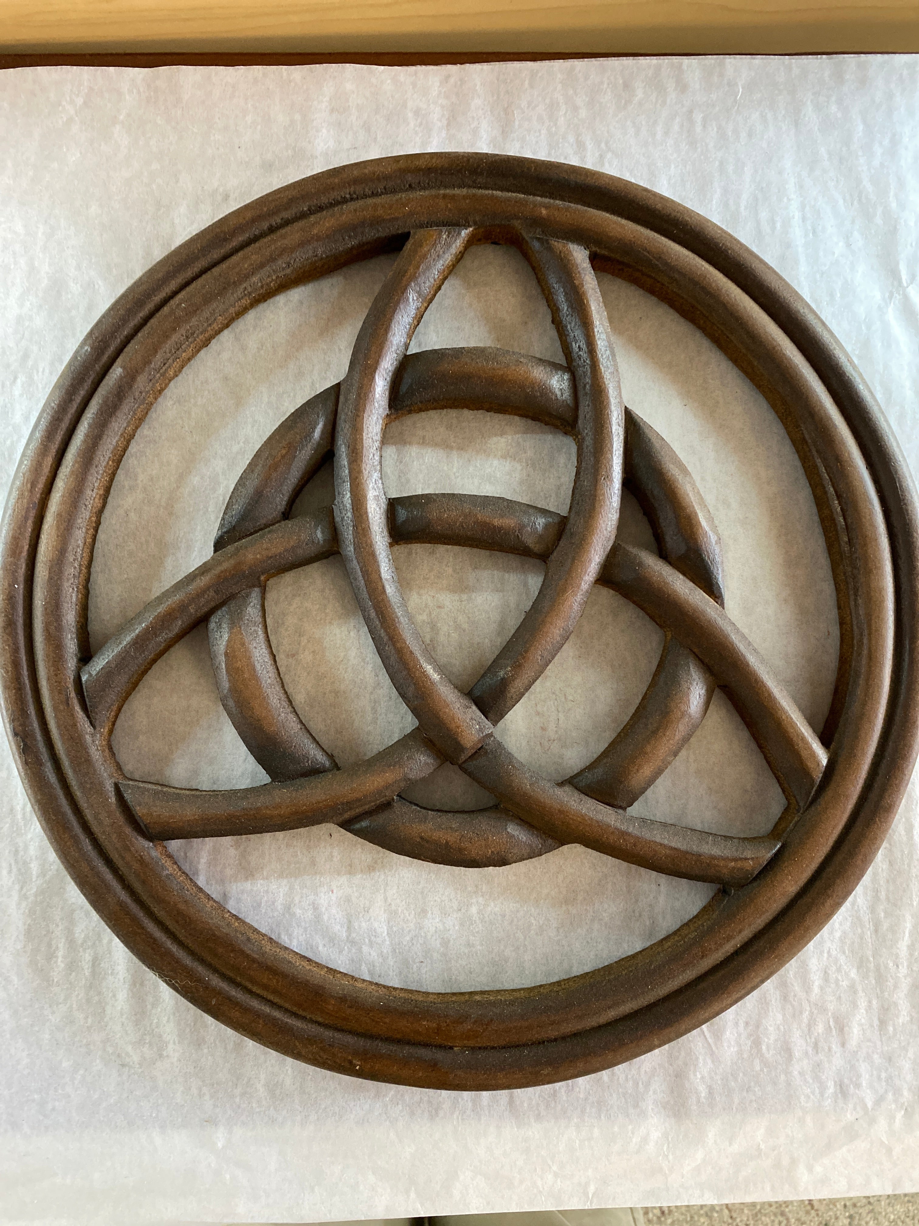 Triquetra Wooden Wall Hanging Plaque