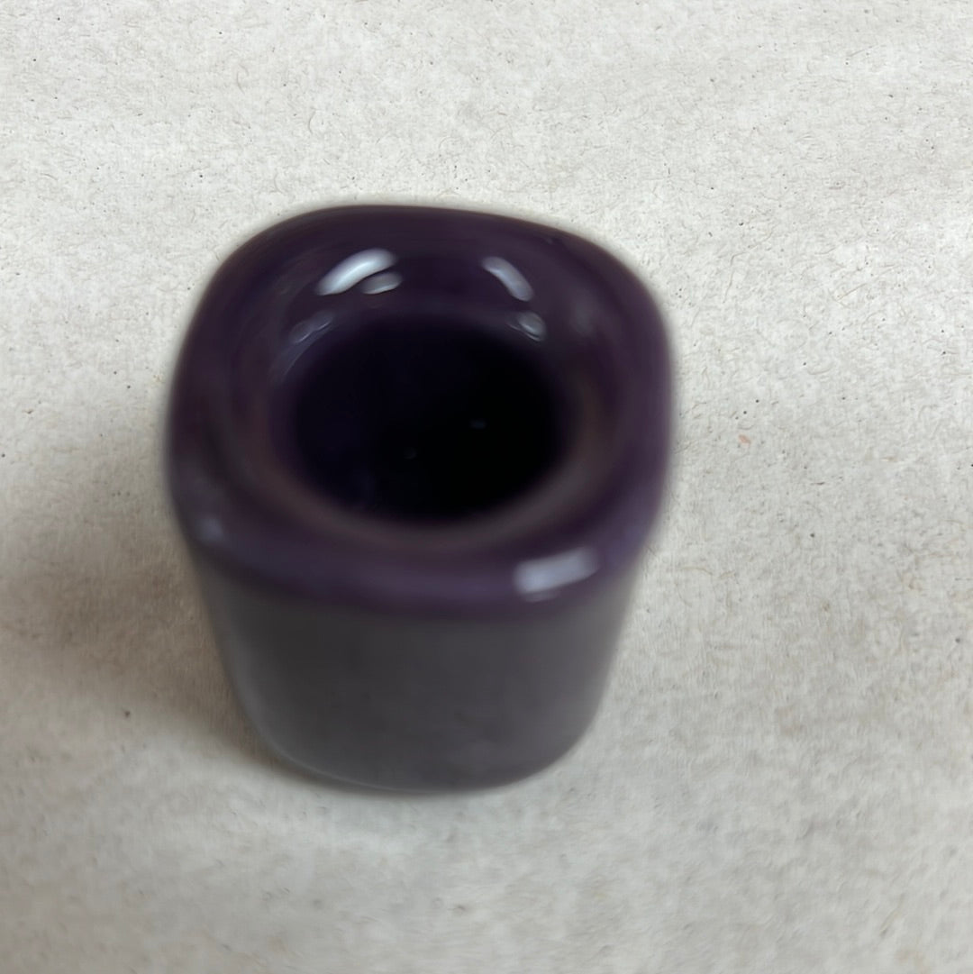 Purple Ceramic Ritual Candle Holder