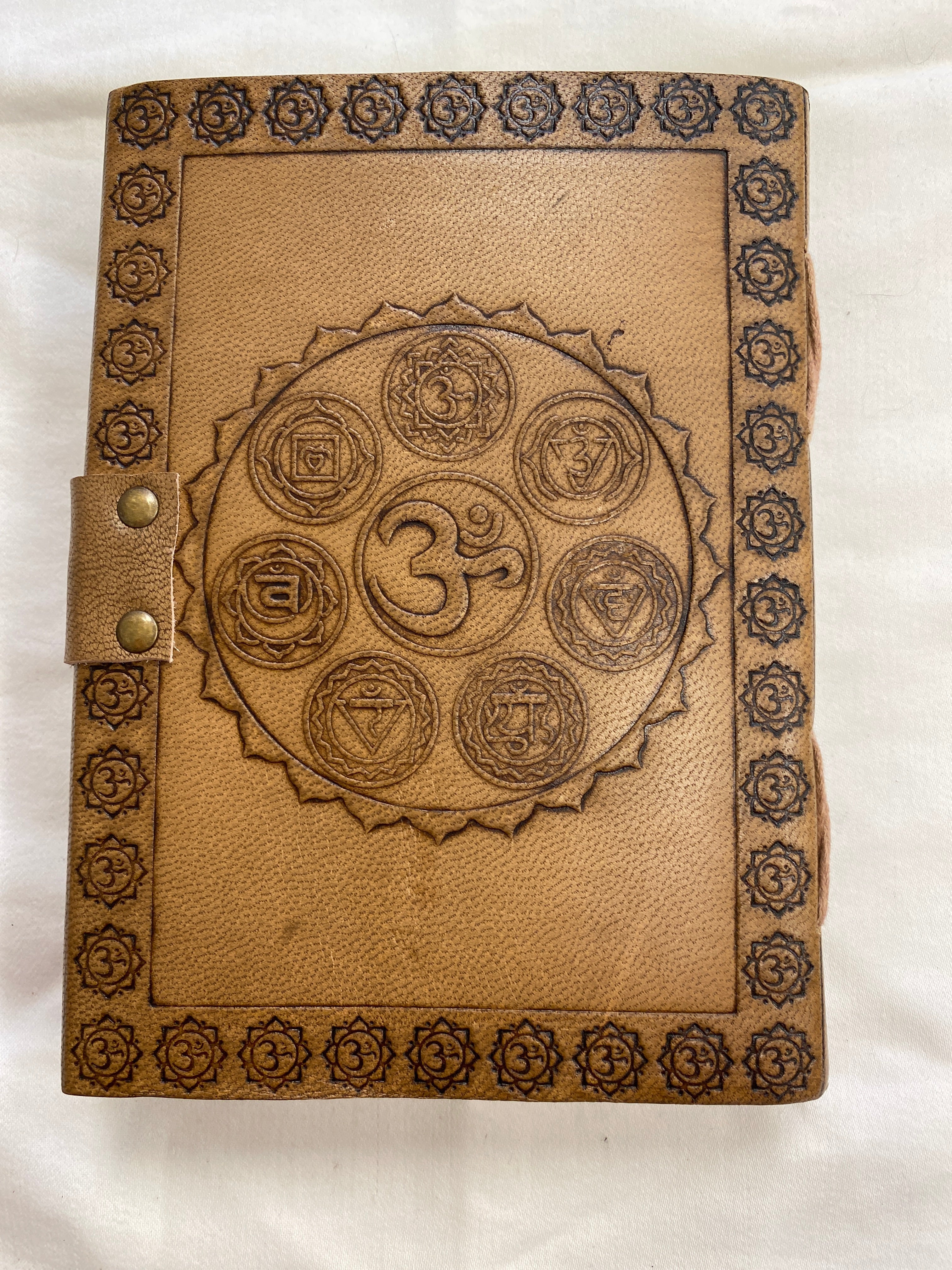 OM Chakra Leather Journal