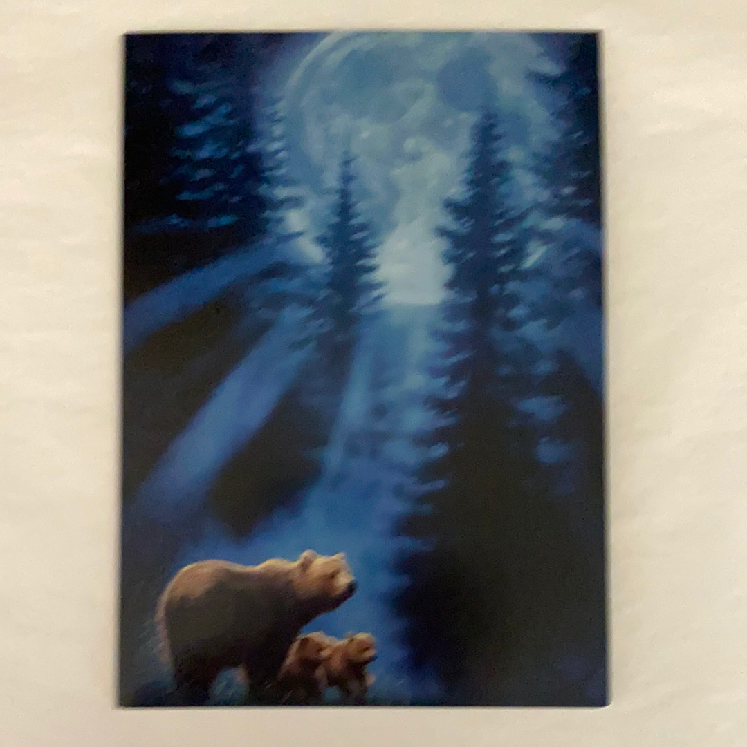 Bears in Moonlight Greeting Card Sale