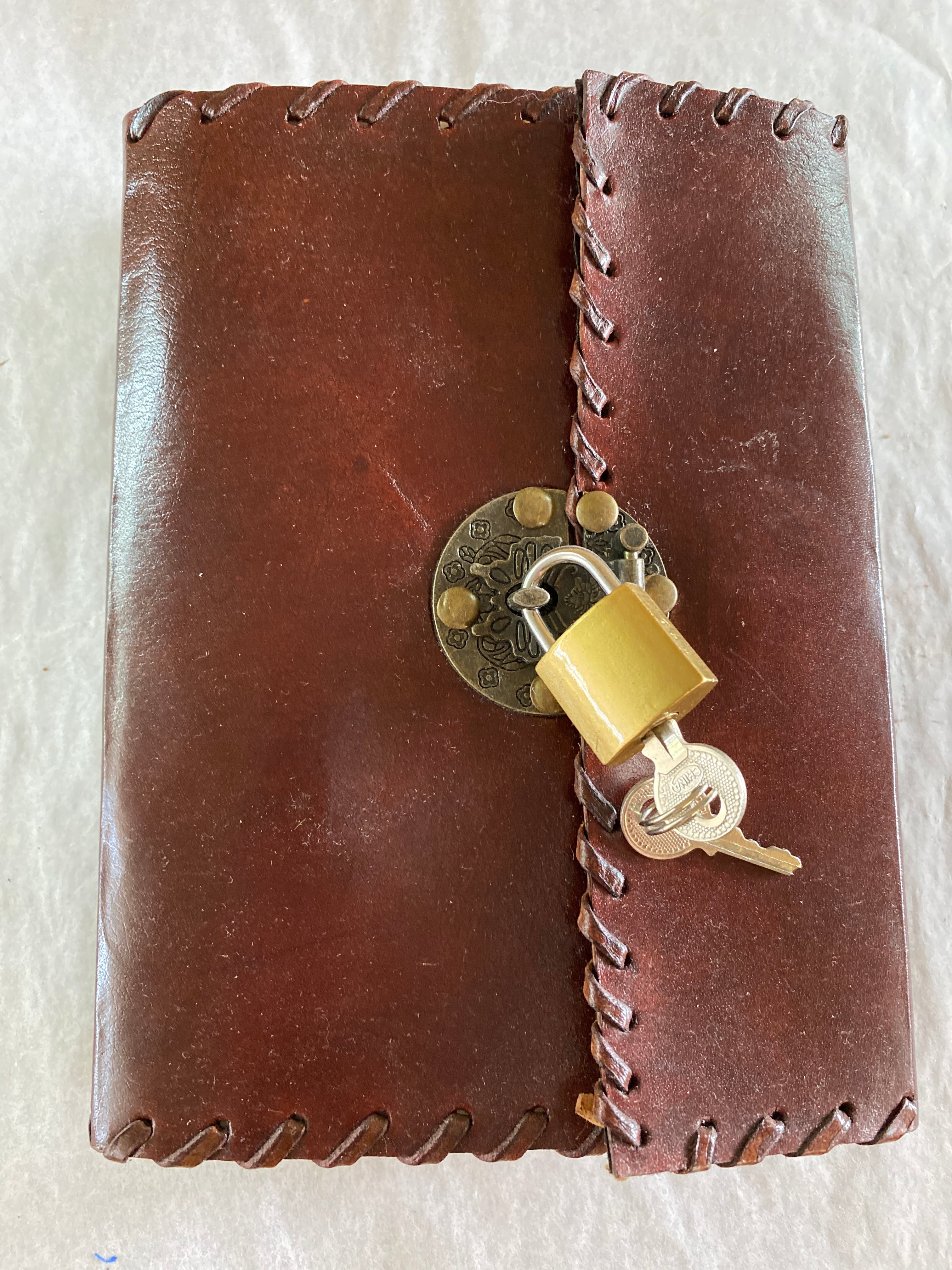 Lock and Key Leather Journal