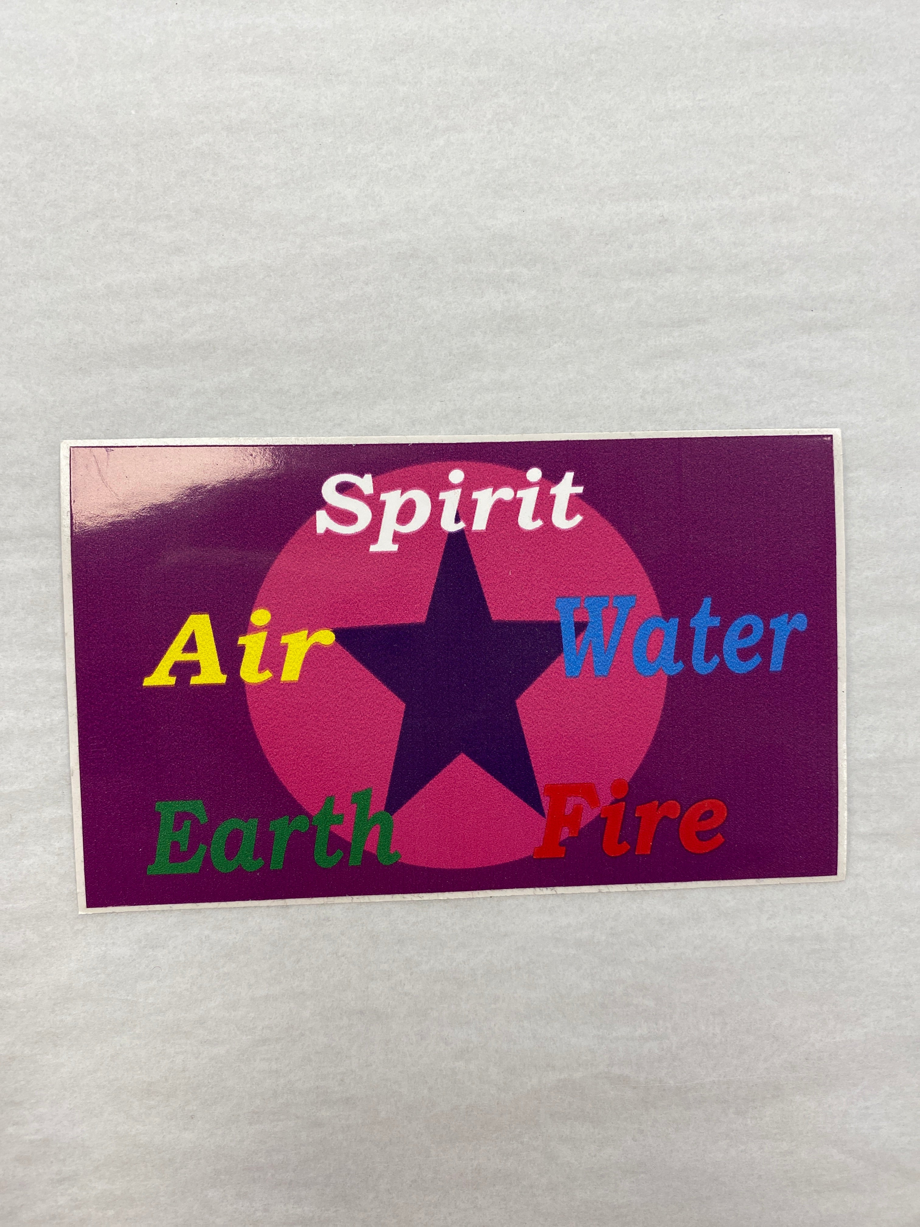 Earth, Air, Fire, Water, Spirit Stickers