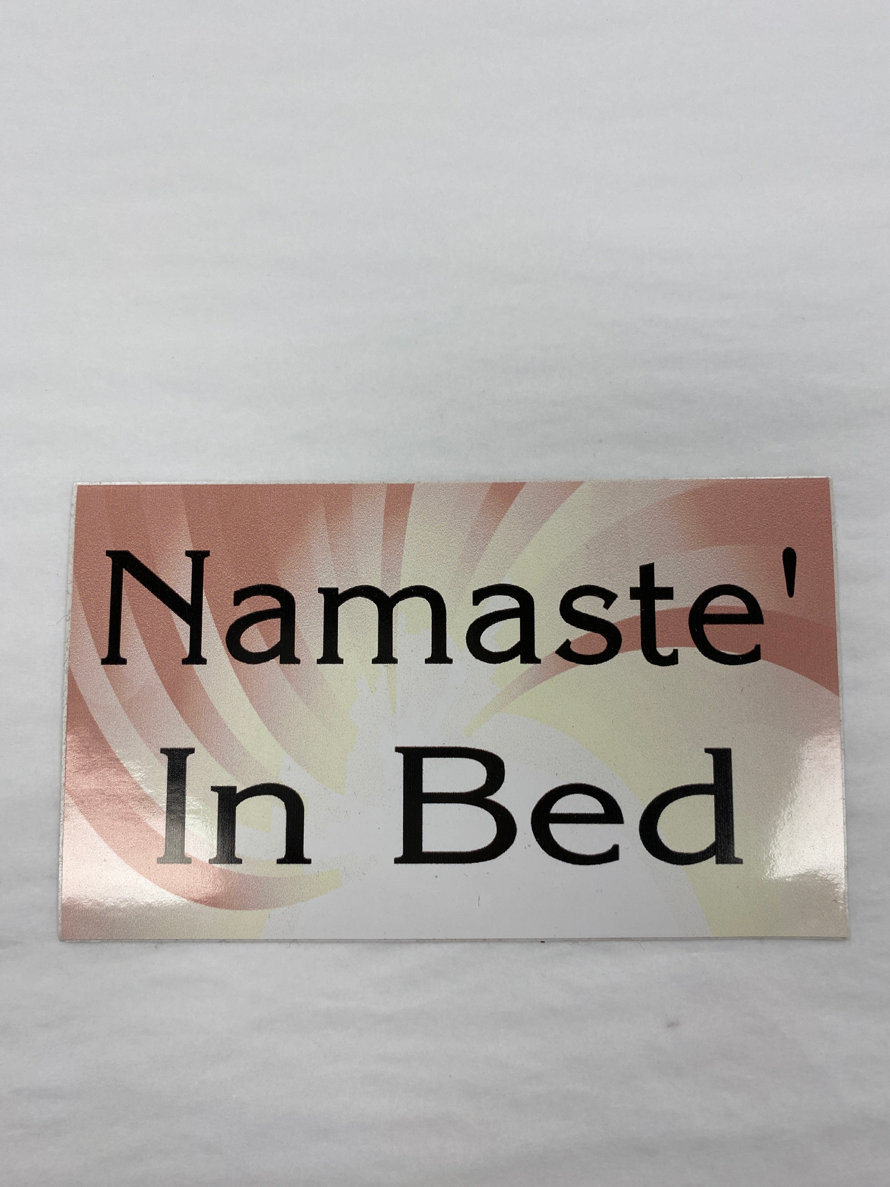 Namaste in Bed Stickers