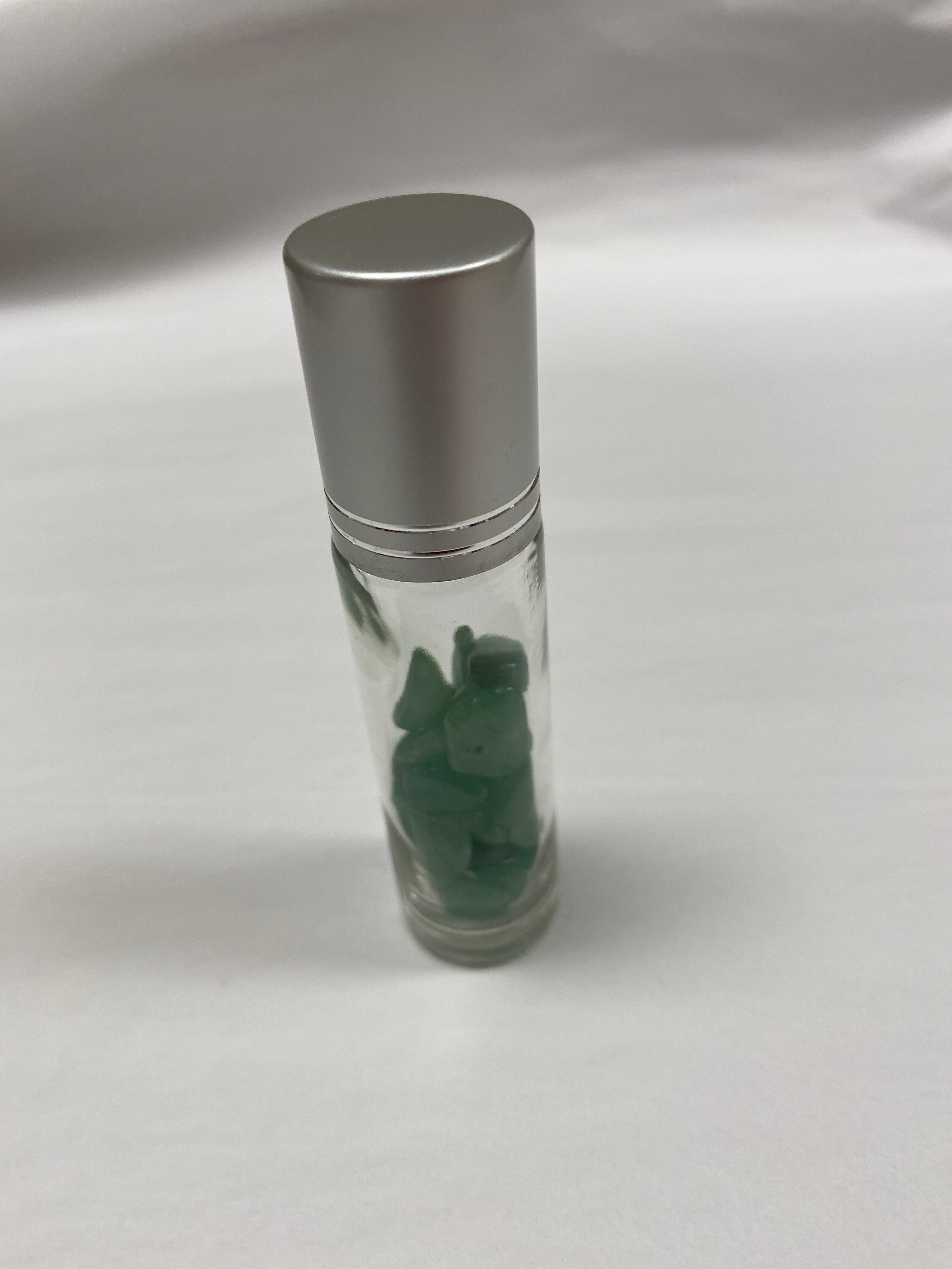 Green Aventurine Crystal Chip Oil Roller Bottle