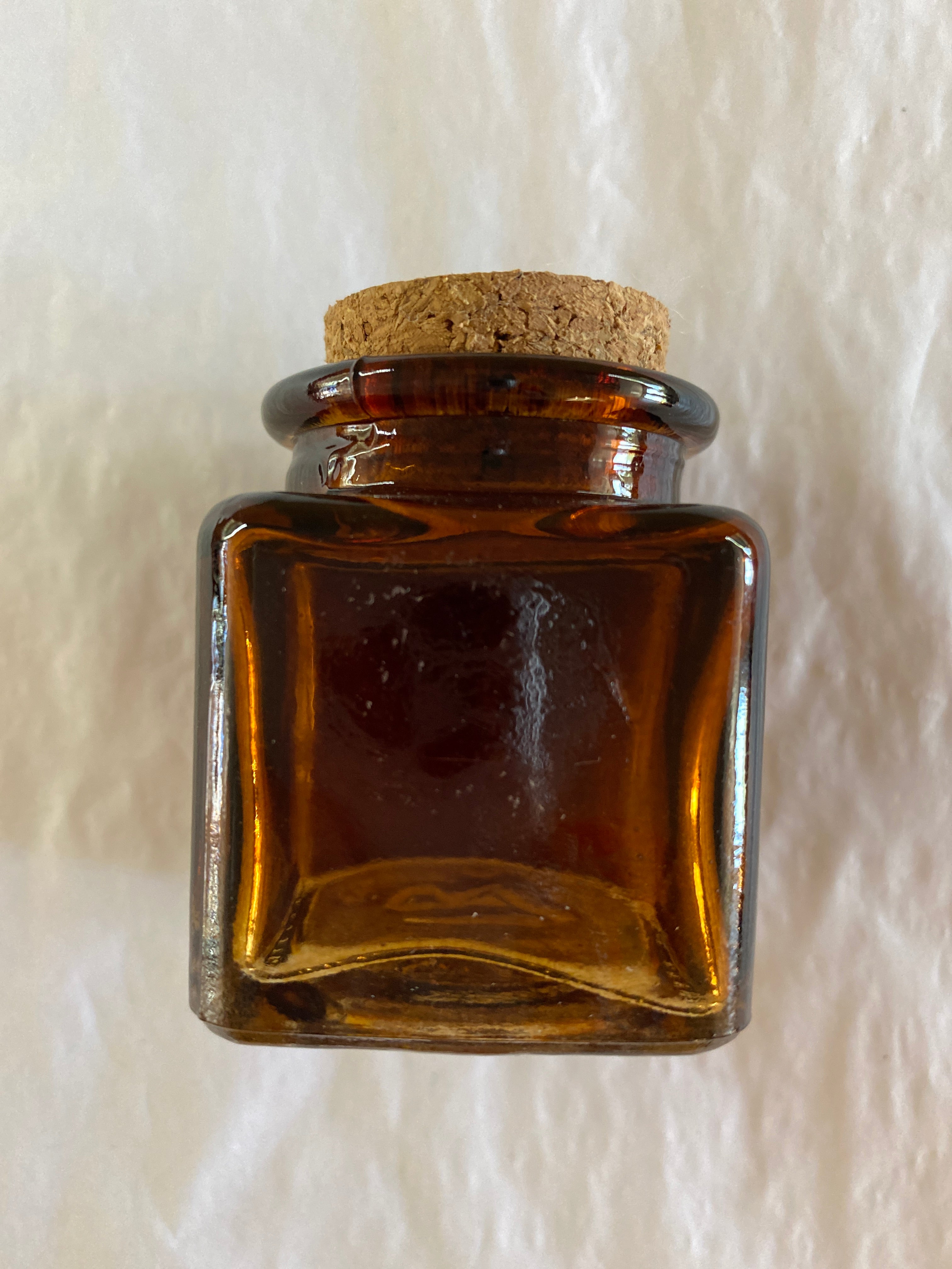 Brown Glass Bottle with Cork