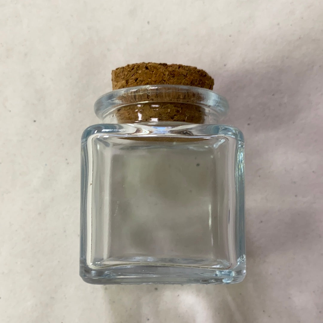 Clear Glass Bottle with Cork