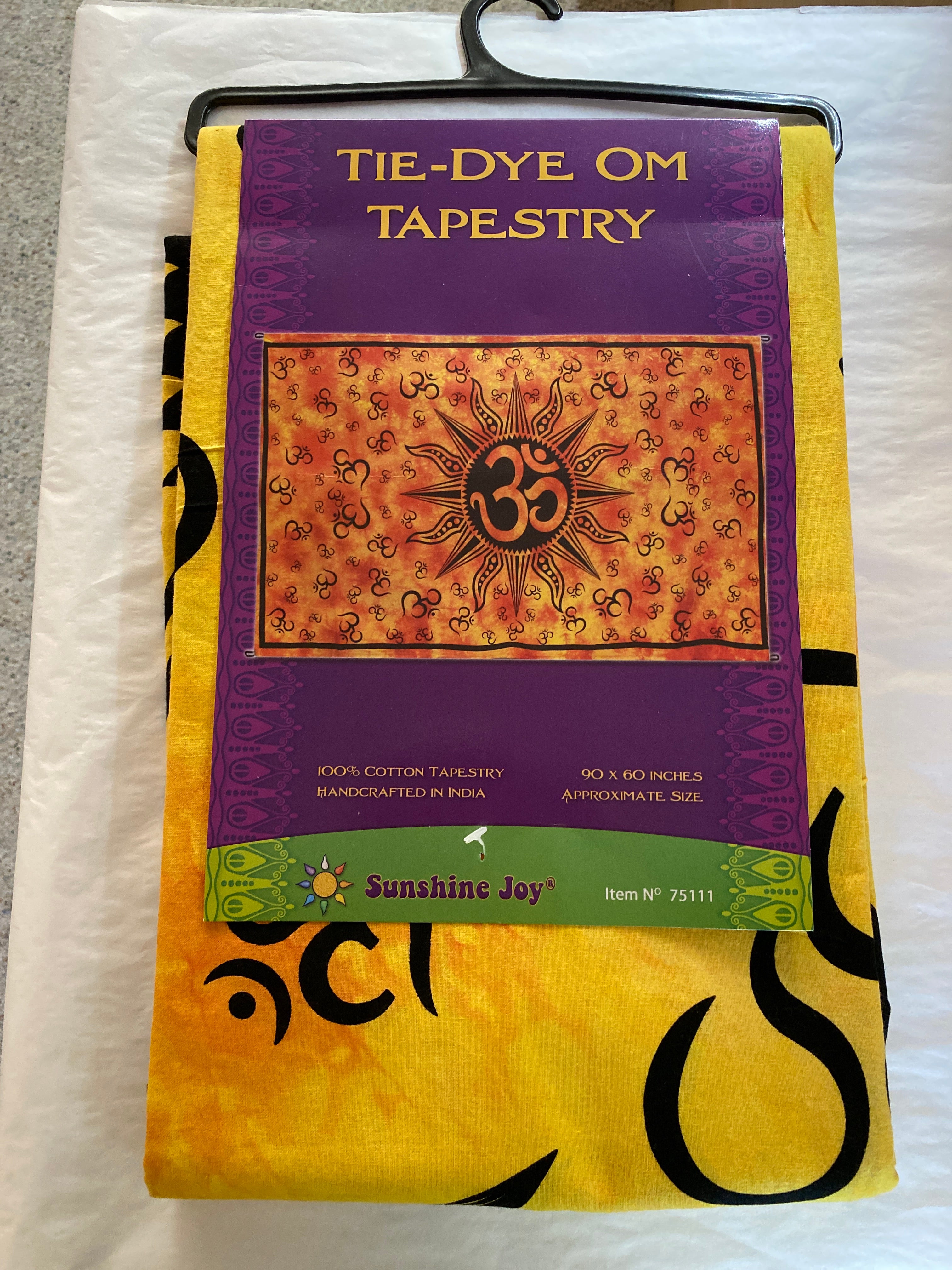 OM Sunburst Tapestry