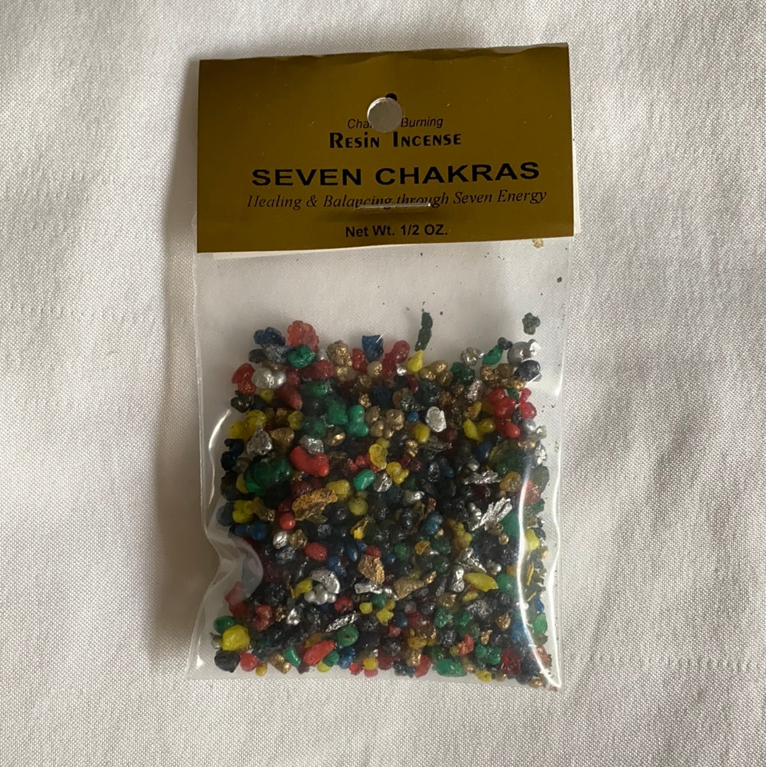 Seven Chakra Resin Incense
