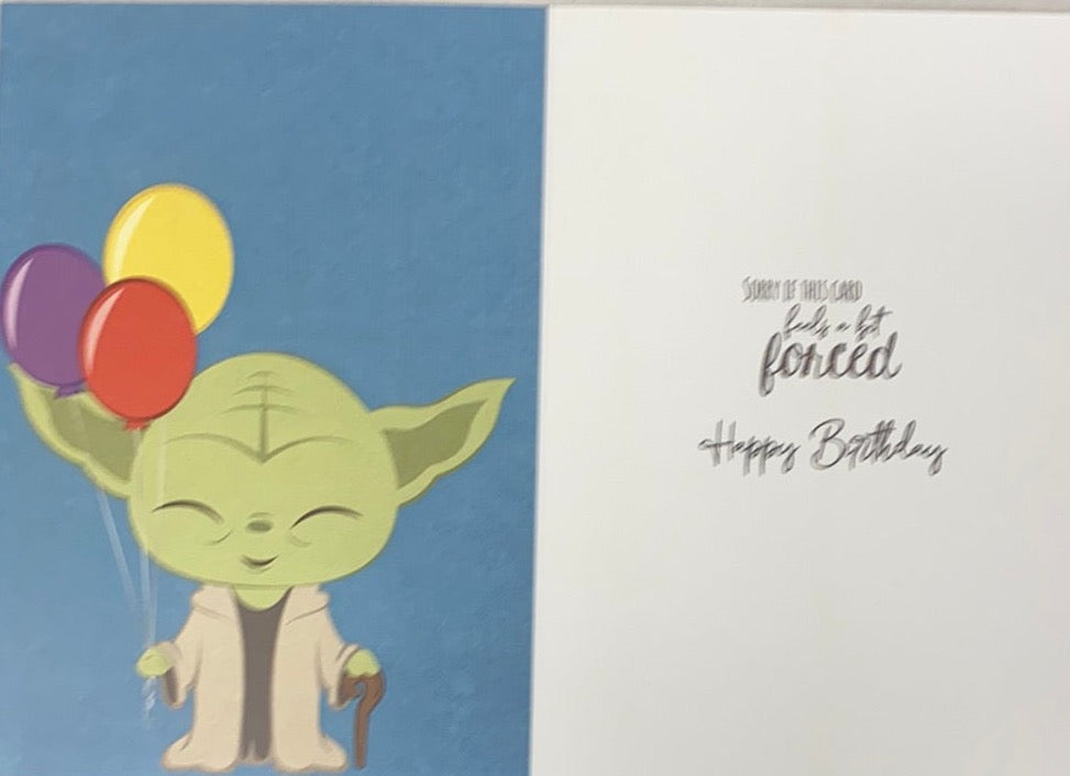 Yoda Best Birthday Greeting Card