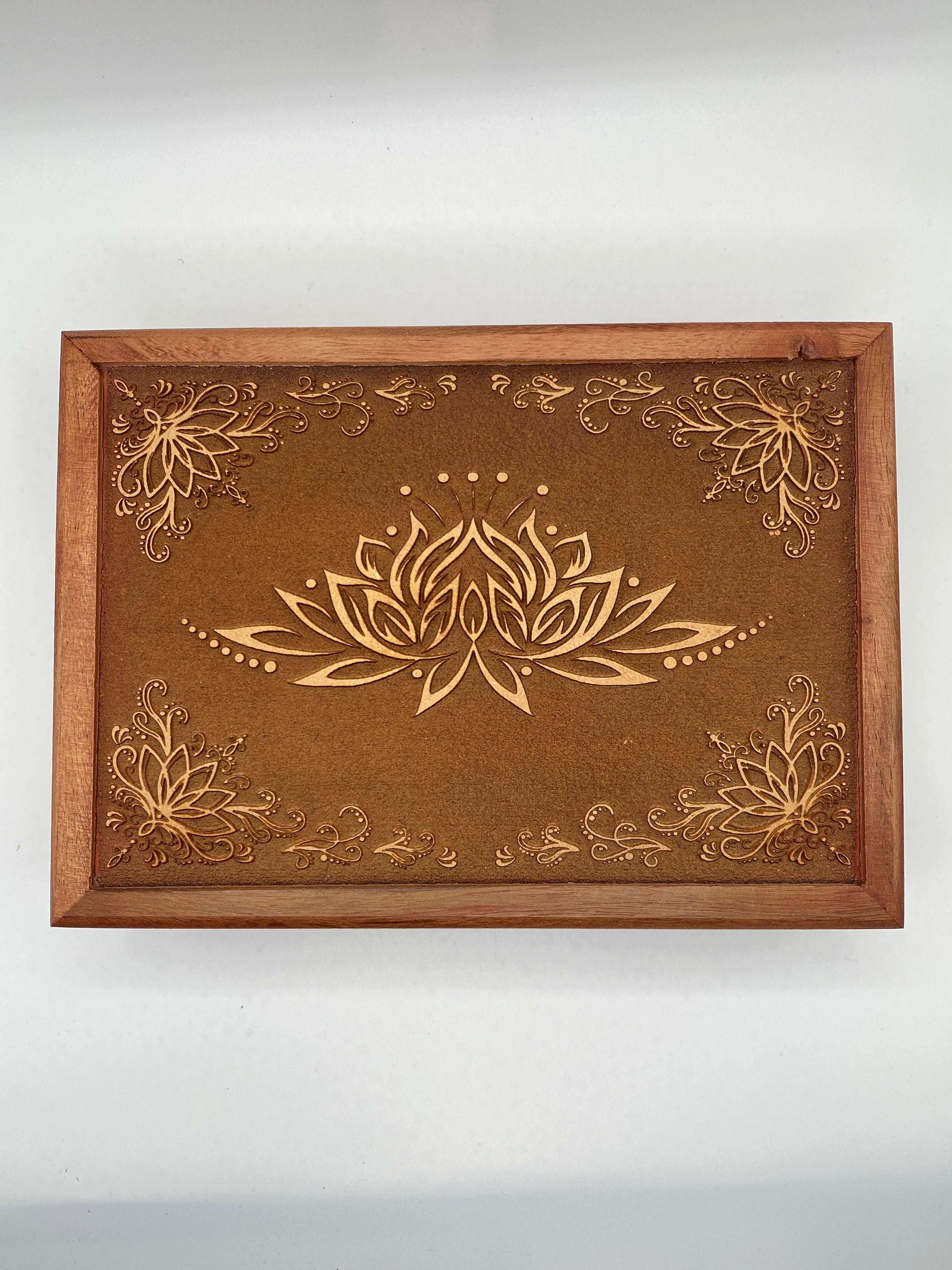 Lotus Laser Engraved Box