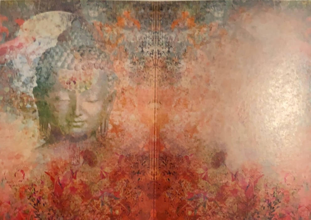blank inside with buddha head on left 