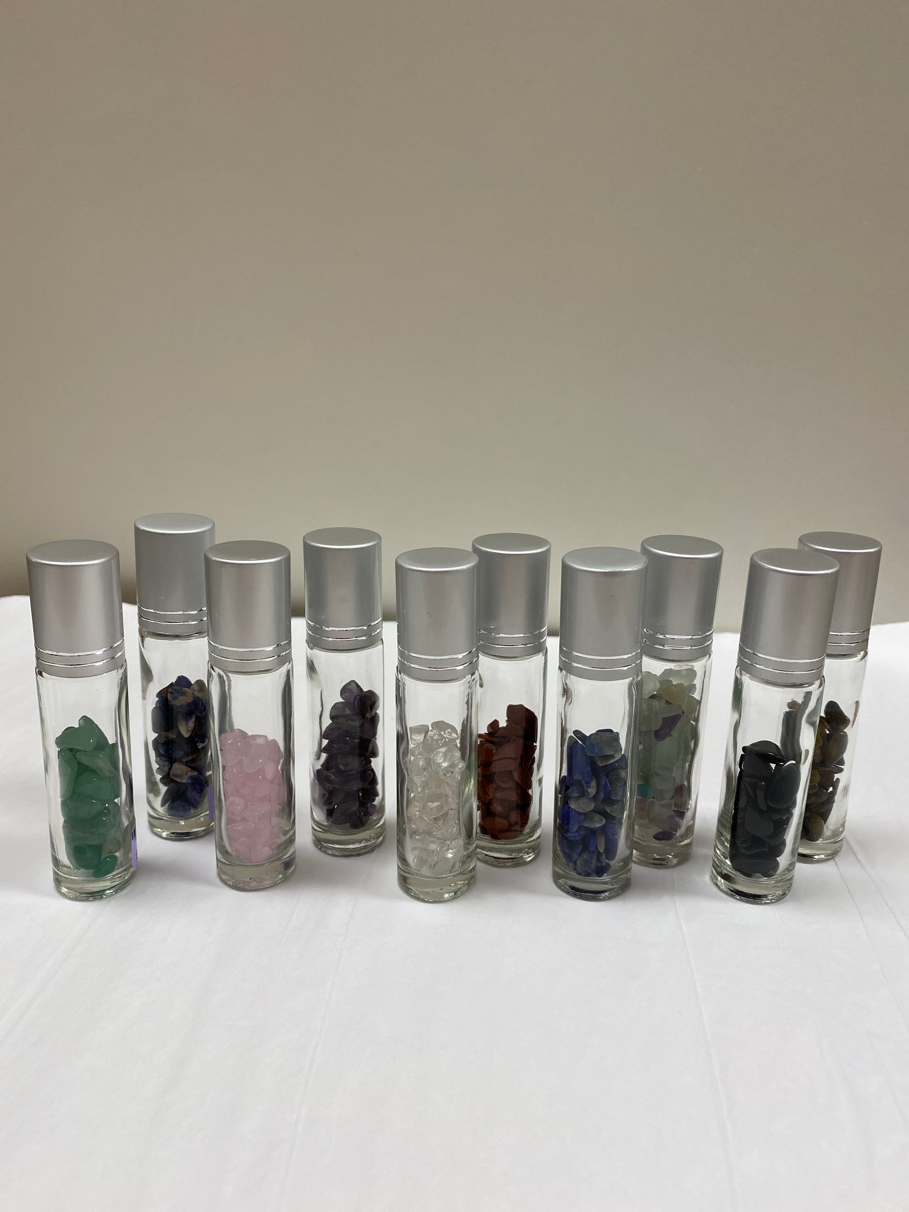 Lapis Lazuli Crystal Chip Oil Roller Bottle