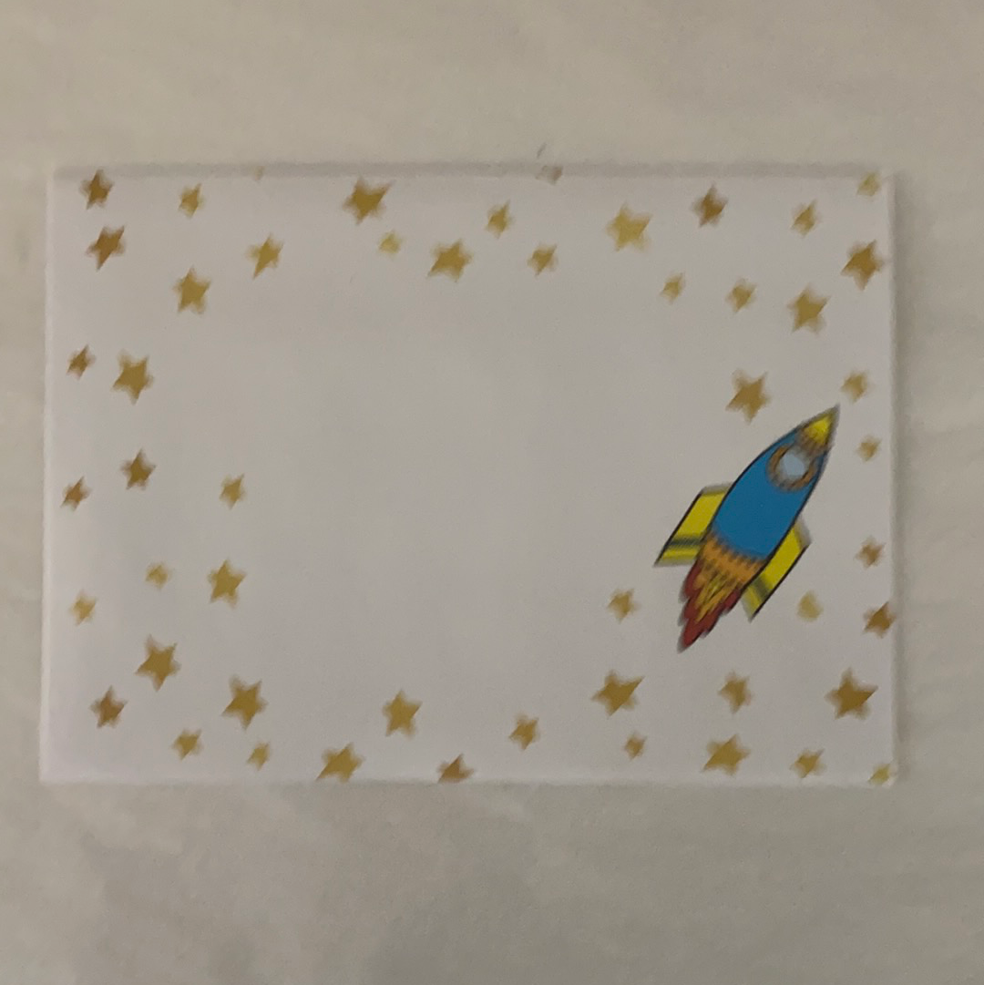 Moon and Back Birthday Greeting Card